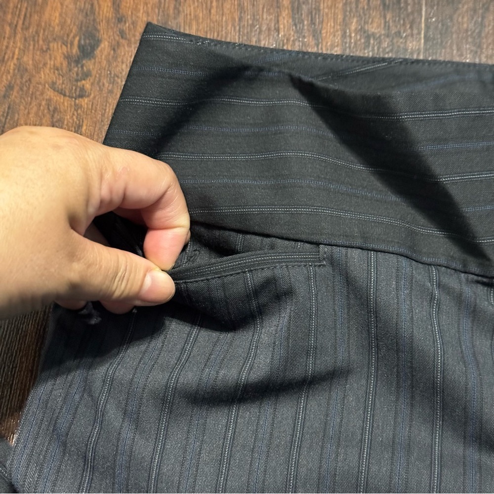 Express Design Studio Editor Black Pinstripe Trou… - image 6